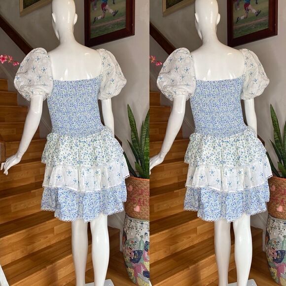 Fillyboo Ditsy Cascading Mini Dress size M - Picture 6 of 6